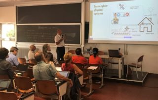 Picture 4. Gianluca Brunori explains the concept of socio-cyber-physical systems